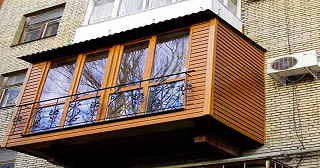 Внешняя отделка балкона Таганрог цена от 1041 руб. м/2.